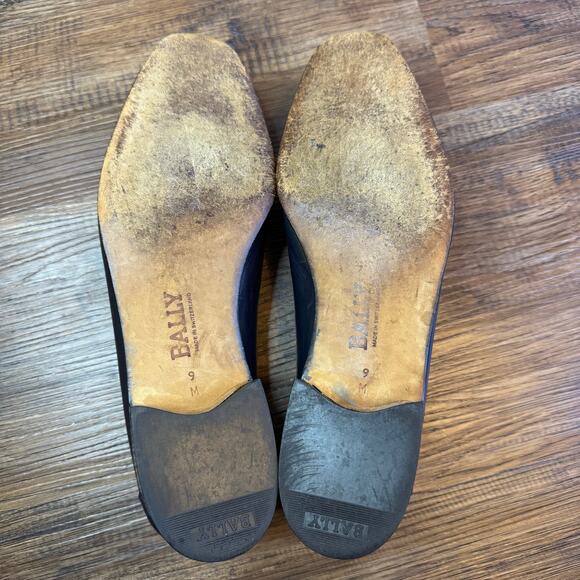 Vintage Continentals Bally Switzerland 9 M Laurence gray leather loafer R626 - Picture 5 of 14